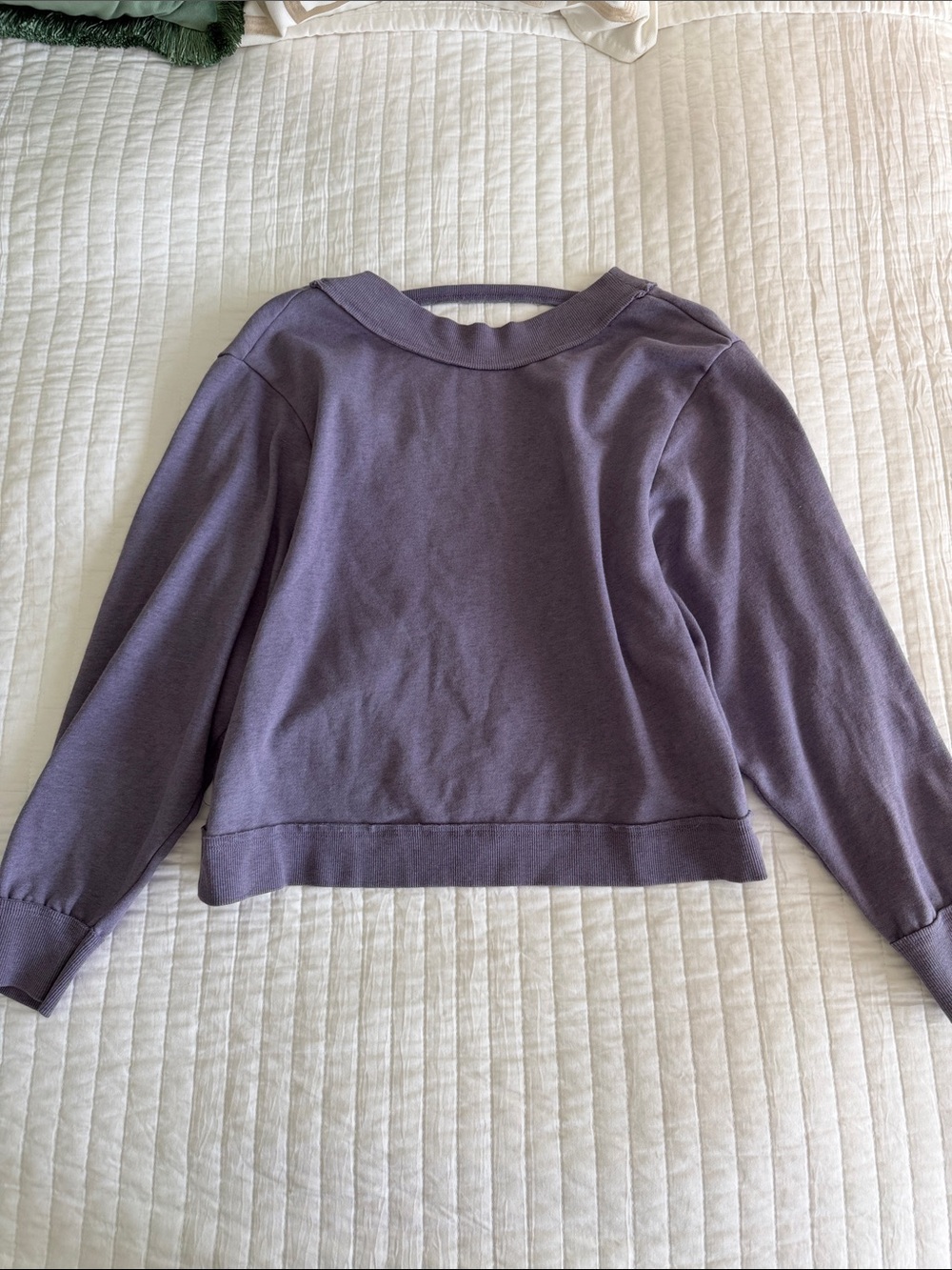 Lilac Crewneck Sweatshirt / See back for Details from Anthropologie Runs big